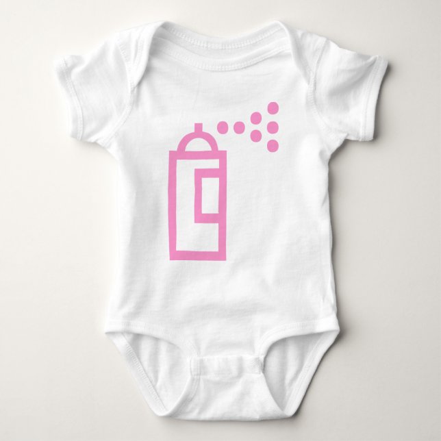 Spray Can Icon Baby Bodysuit (Front)