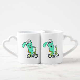 Spray can with Bicycle Coffee Mug Set