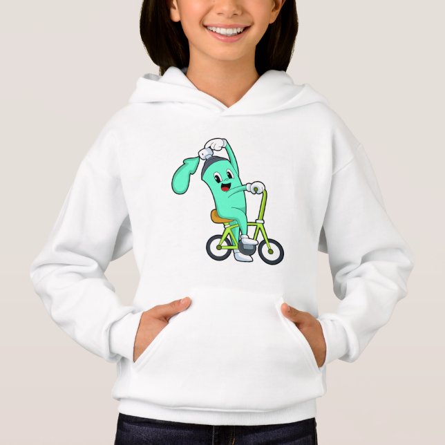 Spray can with Bicycle Hoodie (Front)