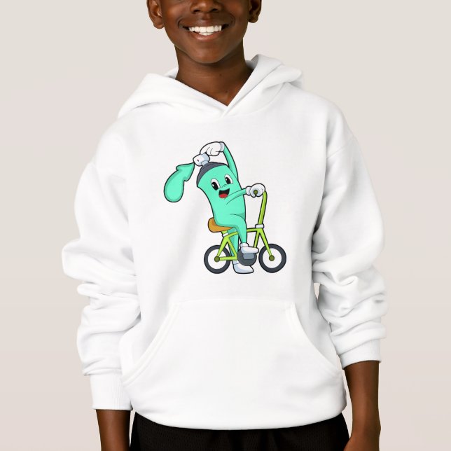 Spray can with Bicycle Hoodie (Front)