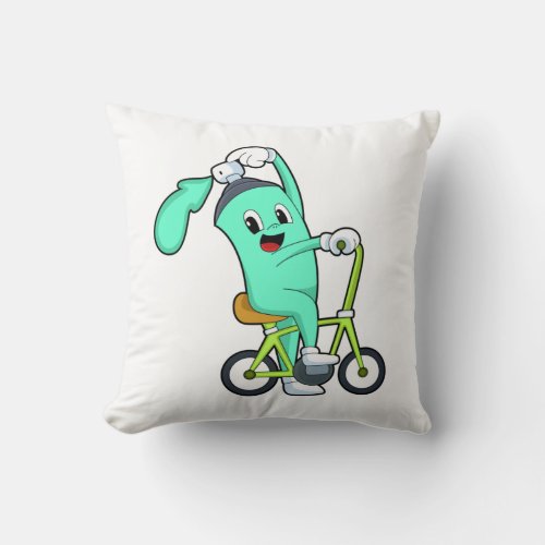 Spray can with Bicycle Throw Pillow