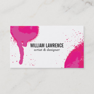 Spray Expressive (hot pink) Business Card