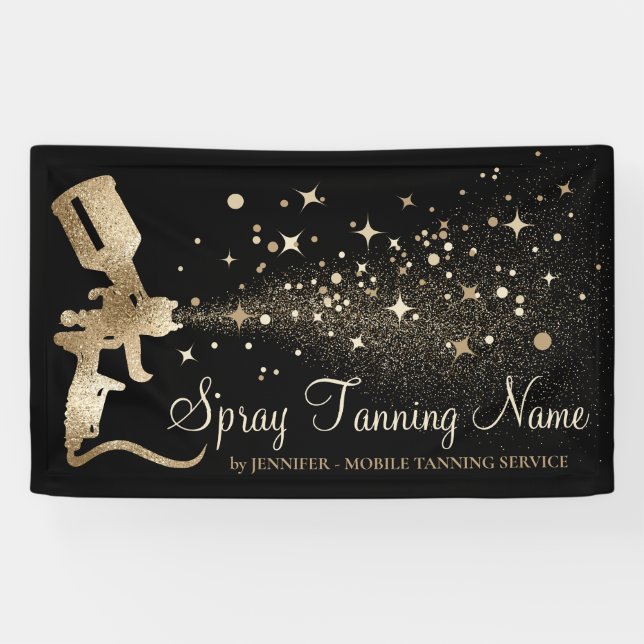 Spray Mobile Tanning Sun Bronze Summer Banner (Horizontal)