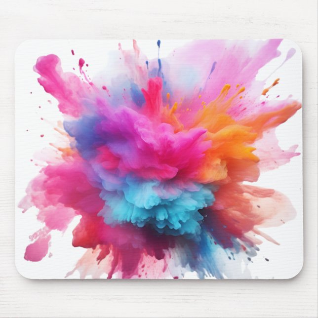 Spray of Color Mouse Pad (Front)