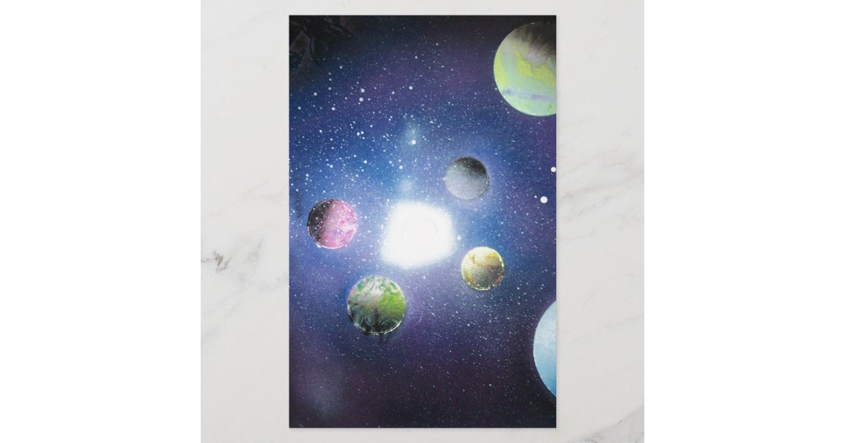 how to do spray paint art space