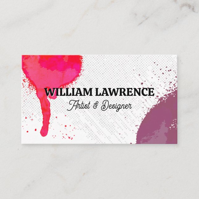 Spray Paint | Artistic Business Card (Front)