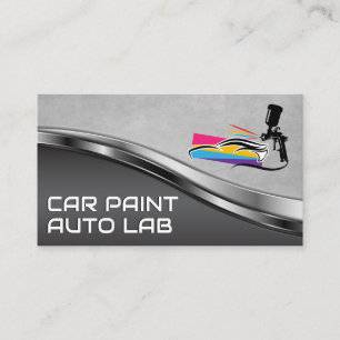 Spray Paint   Auto Body Garage Business Card