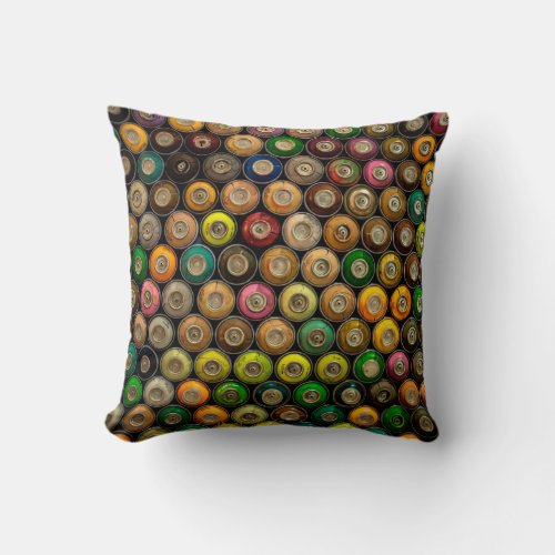 Spray Paint Cans Throw Pillow