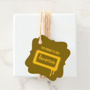 Spray Paint Favor Tags