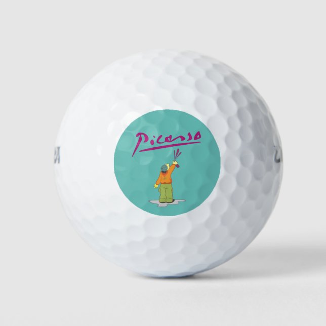 Spray Paint Golf Balls (Front)
