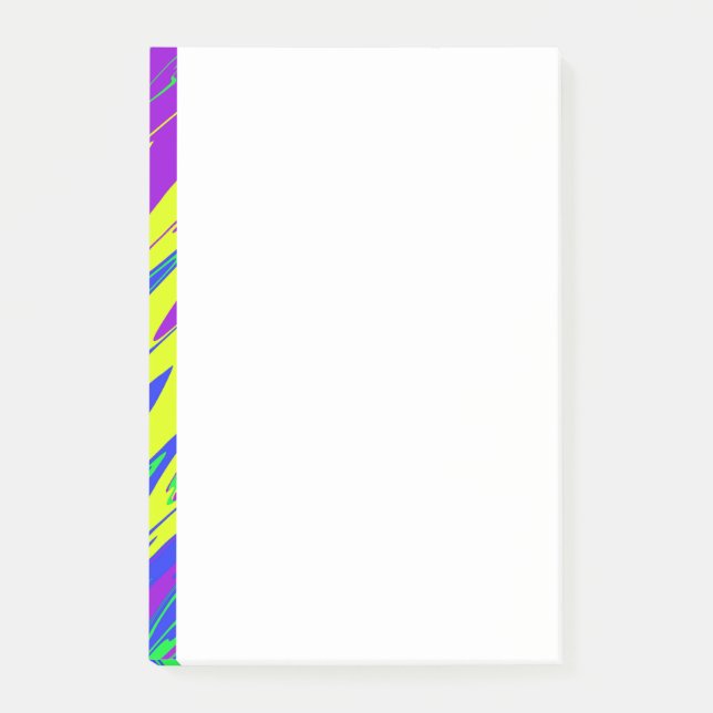 Spray Paint Mardi Gras Blue Post-it Notes (Front)