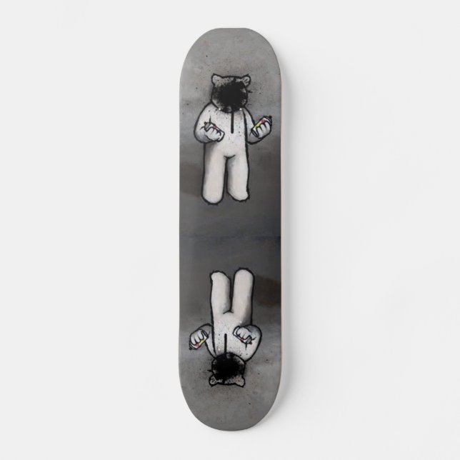 spray paint skateboard deck (Front)