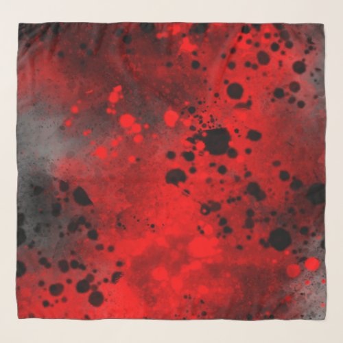 Spray Paint Splatter Effect Chiffon Scarf