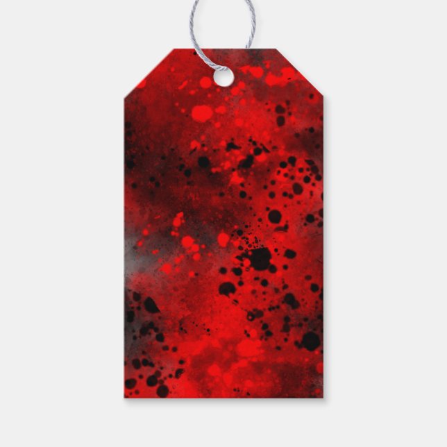Spray Paint Splatter Effect Gift Tags  (Front)