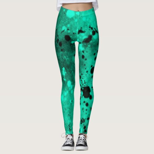 Spray Paint Splatter Effect Leggings