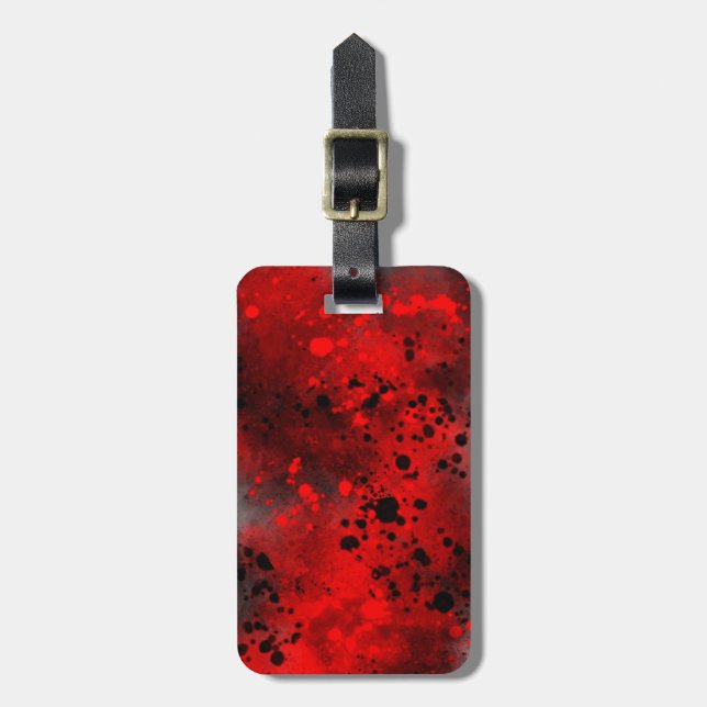 Spray Paint Splatter Effect Luggage Tag (Front Vertical)