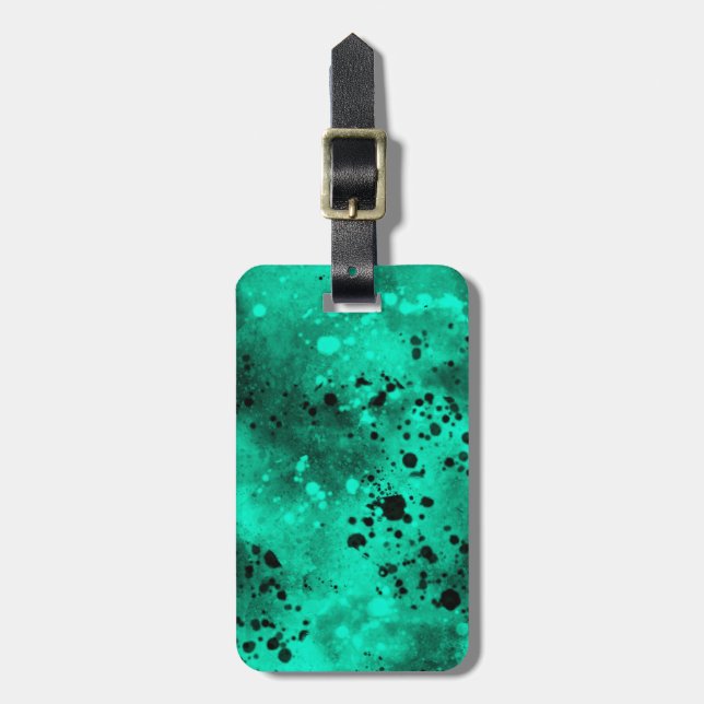 Spray Paint Splatter Effect Luggage Tag (Front Vertical)