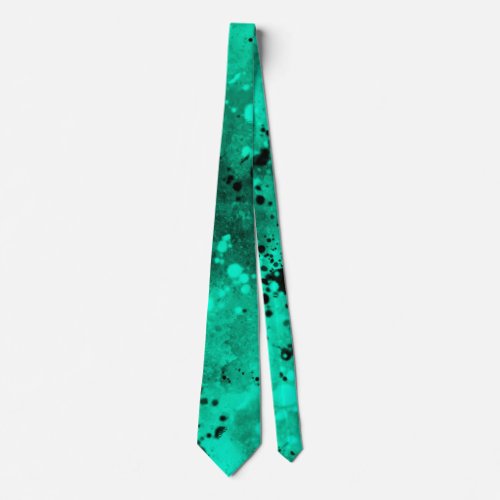 Spray Paint Splatter Effect Neck Tie