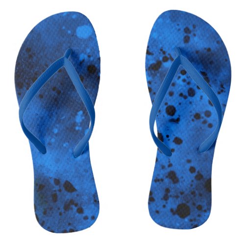 Spray Paint Splatter Effect Pair of Flip Flops