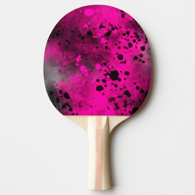 Spray Paint Splatter Effect Ping Pong Paddle (Front)