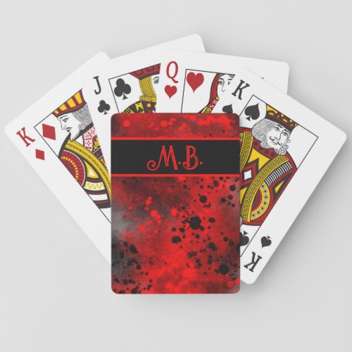 Spray Paint Splatter Effect Playing Cards
