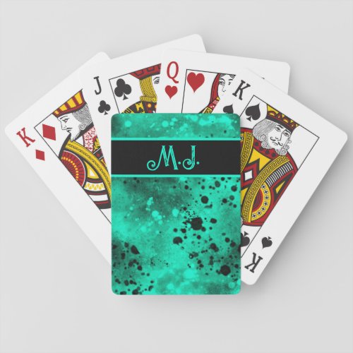 Spray Paint Splatter Effect Playing Cards