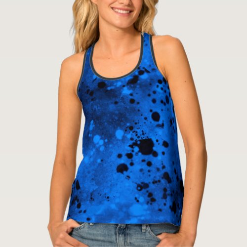 Spray Paint Splatter Effect Tank Top