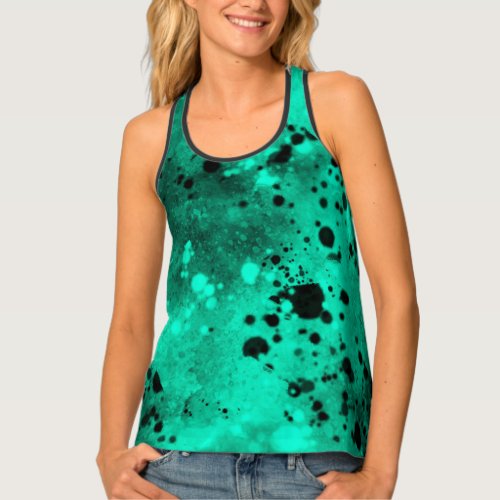 Spray Paint Splatter Effect Tank Top