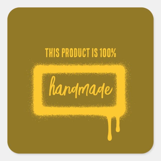 Spray Paint Square Sticker (Front)