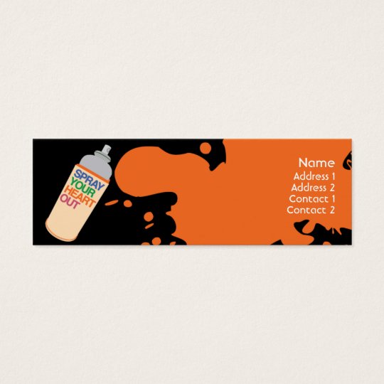 Spray - Skinny Mini Business Card