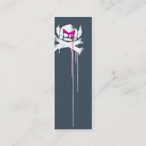 Customizable Spray Swede Drips - Grey w/ pink eyebrows Business Cards