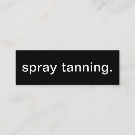 Spray Tan Business Card