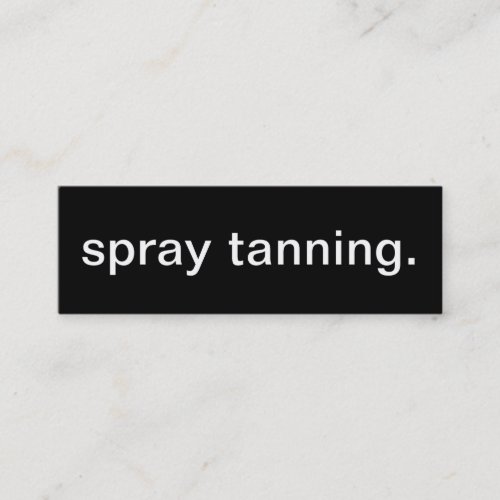 Spray Tan Business Card