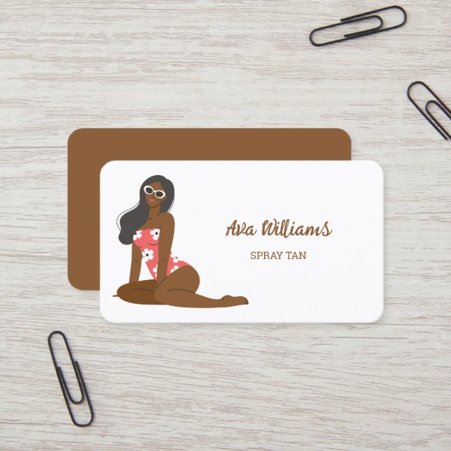 Spray Tan Business Card (Front/Back In Situ)