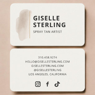 Spray Tan Business Card