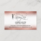 Spray Tan Machine Spray Tanning Mobile Tanning Business Card (Back)