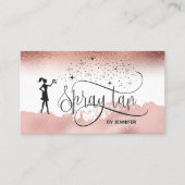 Spray Tan Machine Spray Tanning Mobile Tanning Business Card (Front)