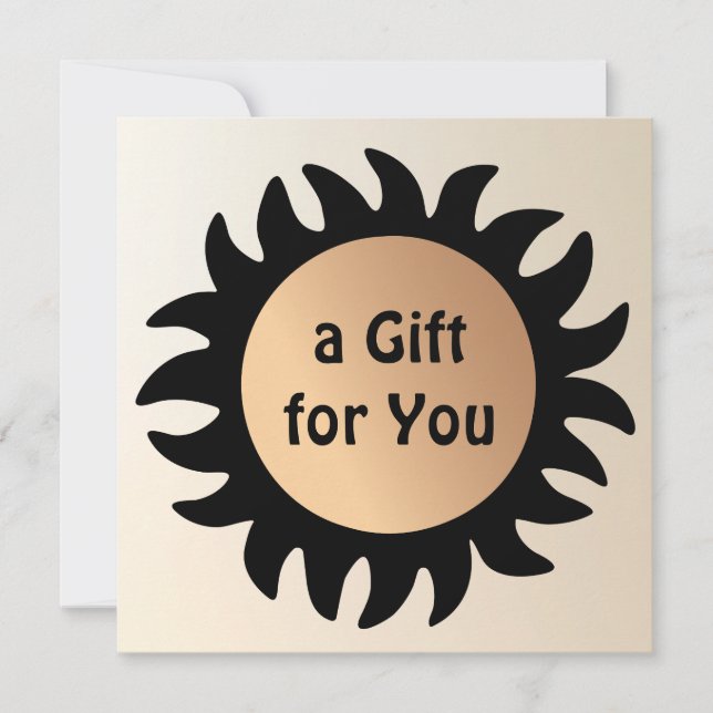 Spray Tan Tanning Salon Gift Certificate   Invitation (Front)
