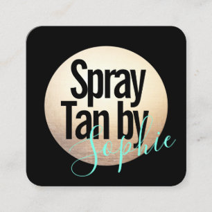 Spray Tanning Gold Sun Business Card