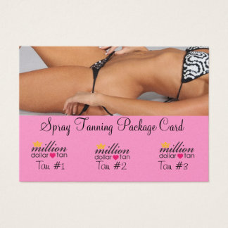 Spray Tanning Package Card 3 Tans