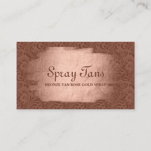 Spray Tans Bronze Swirls Business Card