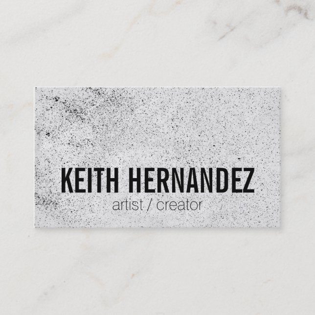 Sprayed / Artistic Business Card (Front)