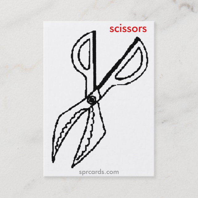 sprcards-scissorscard business card (Front)