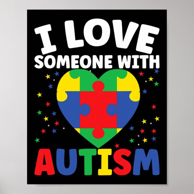 Spread Autism Awareness And Show Support Autism Aw Poster (Front)