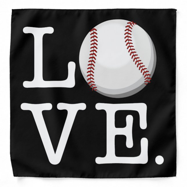 Spread Baseball Love | Baseball Fan Bandana (Front)