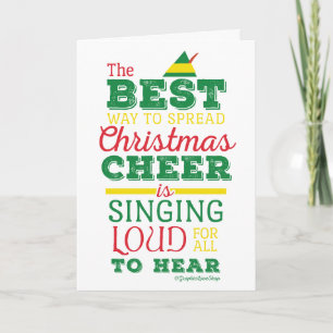 Spread Christmas Cheer Holiday Typography Card