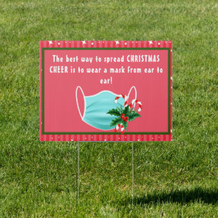 Spread Christmas Cheer Mask Sign