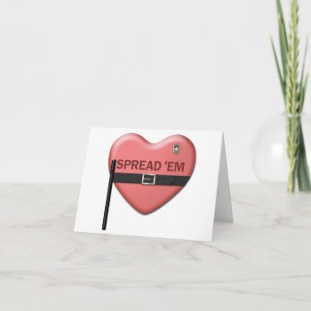 "spread 'em" Valentine Card by BearOnTheMountain at Zazzle