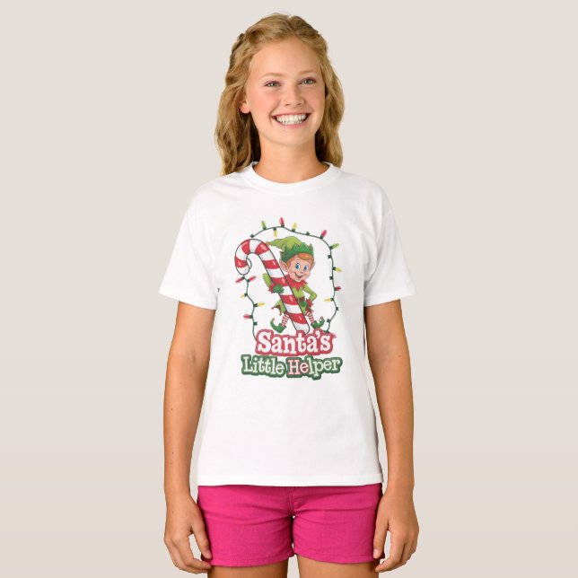 Spread festive cheer with this cute, whimsical elf T-Shirt (Front Full)