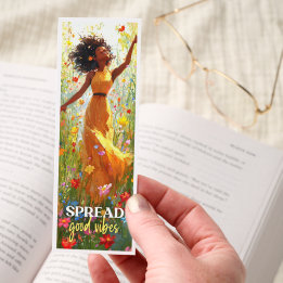 Spread Good Vibes Motivational Bookmark